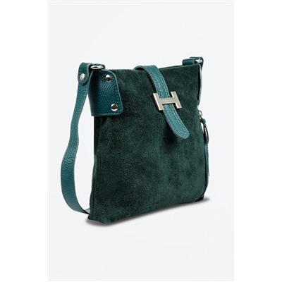 Bandolera de piel Verde