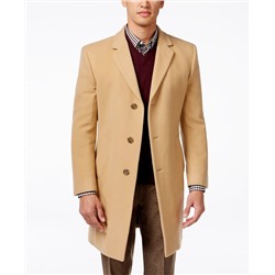 Tommy Hilfiger Addison Wool-Blend Trim Fit Overcoat