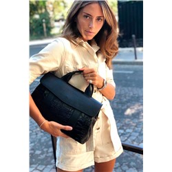Bolso de piel Geni Negro