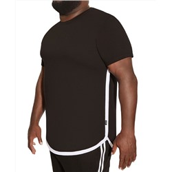 Mvp Collections By Mo Vaughn Productions MVP Collections Big and Tall Rose Screen Hi-Lo Tee