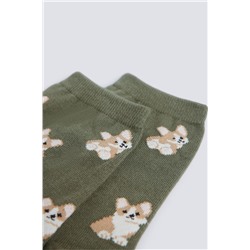 Calcetín largo liebres