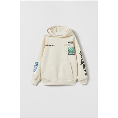 SUDADERA PARCHES GRAFFITI