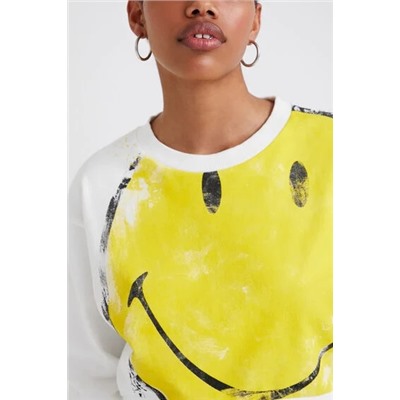 Sudadera crop Smiley®