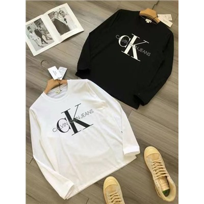 Тонкий хлопковый лонгслив Calvi*n Klei*n   Реплика 1:1 выполненная из оригинальной ткани