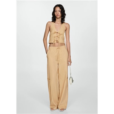 Pantalón lyocell cordón ajustable