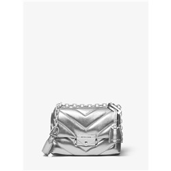 MICHAEL MICHAEL KORS Cece Extra-Small Quilted Metallic Leather Crossbody Bag