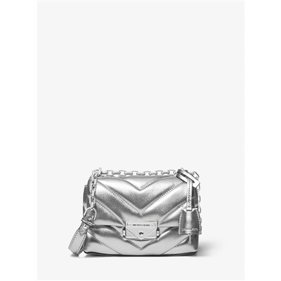 MICHAEL MICHAEL KORS Cece Extra-Small Quilted Metallic Leather Crossbody Bag