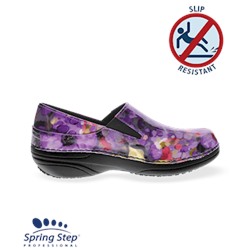 Spring Step Women's Professional Purple Multi Floral Ferrara Shoe
