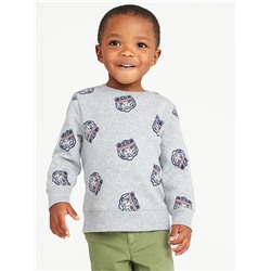 Printed Crew-Neck Sweatshirt for Toddler Boys