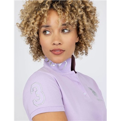 USPA METALLIC PRINT POLO SHIRT