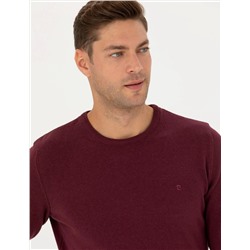 Bordo Slim Fit Basic Kazak
