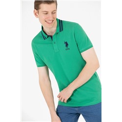 Erkek Yeşil Basic Polo Yaka Tişört