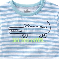 Baby T-Shirt mit Krokodil-Print