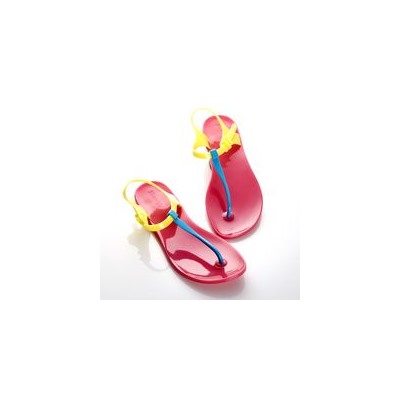 Сандалии Zhoelala Candy (фуксия+голубой+желтый) / Zhoelala Candy (magenta+blue+yellow)