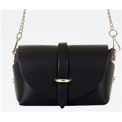 Bandolera de piel Aurora - Negro