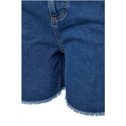 Mavi Yüksek Bel Esnek Skinny Denim Şort & Bermuda TBBSS22AP0008