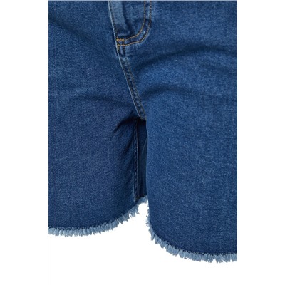 Mavi Yüksek Bel Esnek Skinny Denim Şort & Bermuda TBBSS22AP0008