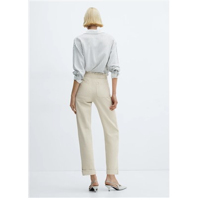 Jeans slouchy cintura goma
