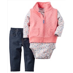 3-Piece Little Vest Set
