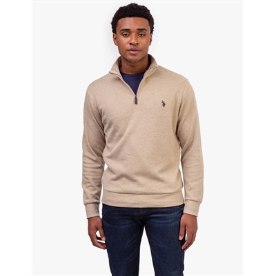 QUARTER ZIP SWEATER
