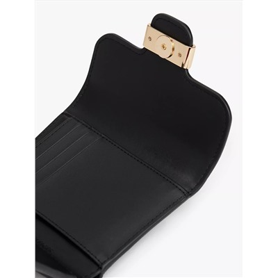 Monogram Clasp Smooth Trifold Wallet