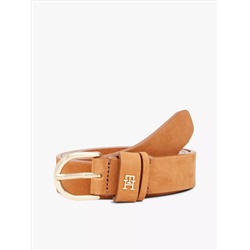 Essential Monogram Logo Leather Belt