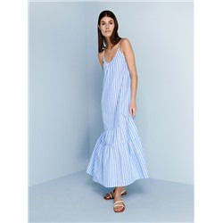 Maxikleid aus Leinenmischung