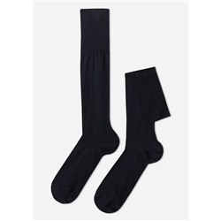 Lange Herrensocken mit Fil d‘Ecosse