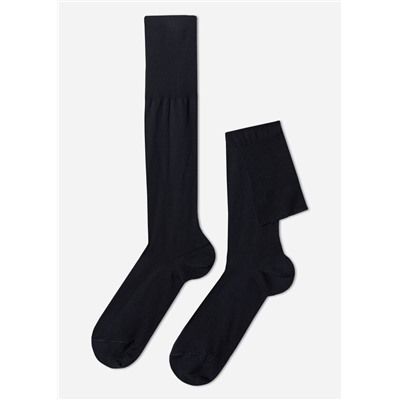 Lange Herrensocken mit Fil d‘Ecosse