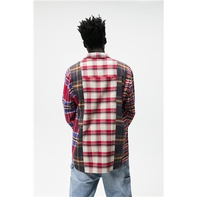 CHECK PATCHWORK SHIRT