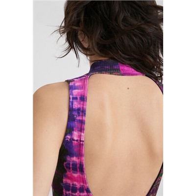 Body canalé tie-dye