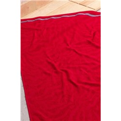 Saber %100 Pamuk Plaj Havlusu - Kırmızı - 70x150 cm