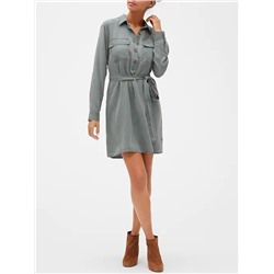 Patch Pocket Shirtdress