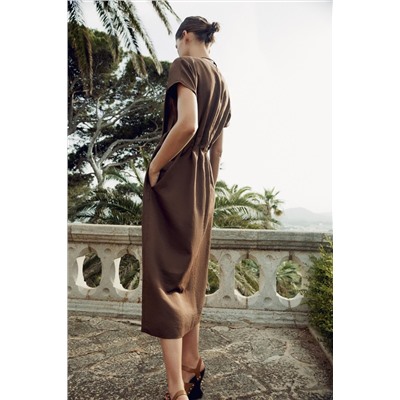 ZW COLLECTION PLEATED MIDI DRESS