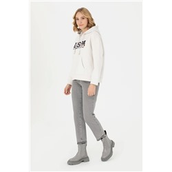 Kadın Taş Kapüşonlu Sweatshirt