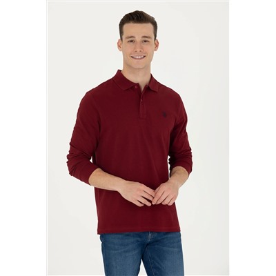 Erkek Bordo Basic Sweatshirt