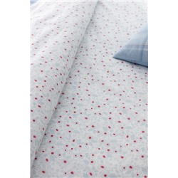 Blanch King Size %100 Pamuk Ranforce Baskılı Nevresim Takımı - Mavi