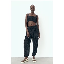 LEATHER FLATFORM SANDALS