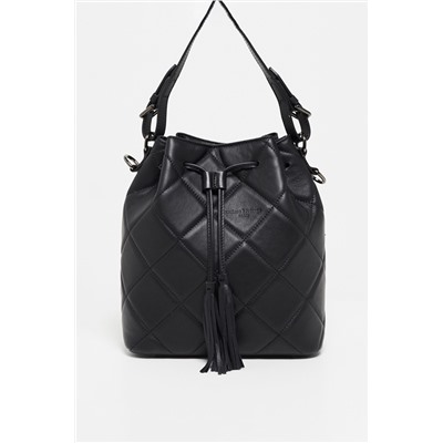 Bolso saco de piel Angy Negro