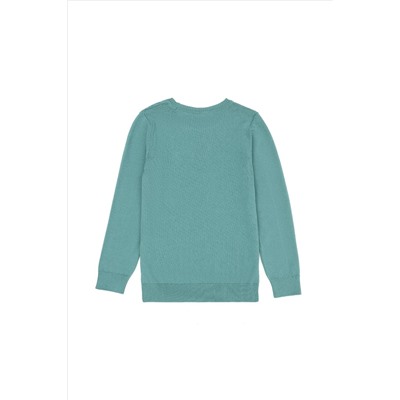 Kız Çocuk Mint Basic Kazak