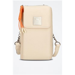 Cartera Bea Beige y naranja