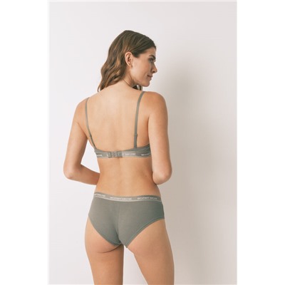 Sujetador triangular CHARMING algodón kaki