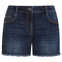 Damen Jeansshorts mit Used-Waschung