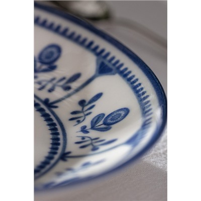 Reve Bleu Celeste Yemek Tabağı - 20 cm - Mavi/Beyaz