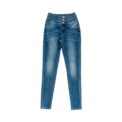 Vaquero skinny fit 7/8 Azul claro