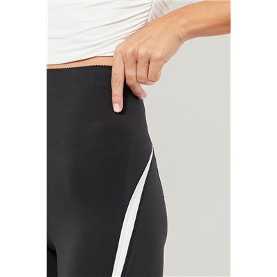 Leggings ciclista de compresión cintura alta - Negro