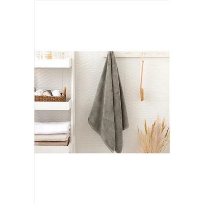English Home Leafy Bambu Banyo Havlusu 70x140 Cm Koyu Gri 10024380