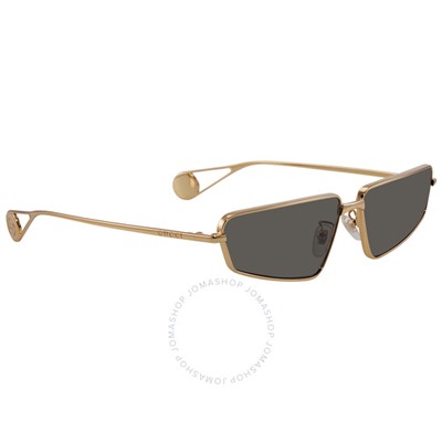 GUCCIGrey Rectangular Ladies Sunglasses