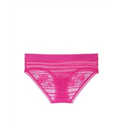 Cotton Logo Lace Hiphugger Panty