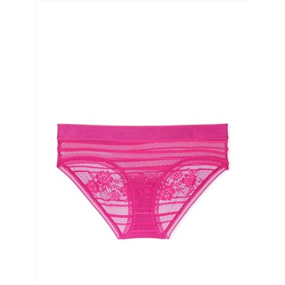 Cotton Logo Lace Hiphugger Panty